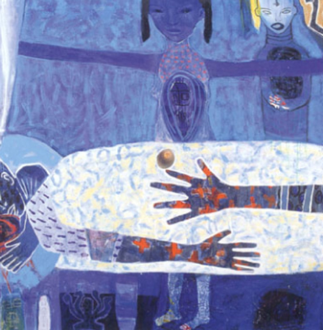 Obra artística promovida por Fundación Actual para acercar el arte a la ciudad y apoyar a artistas peruanos.